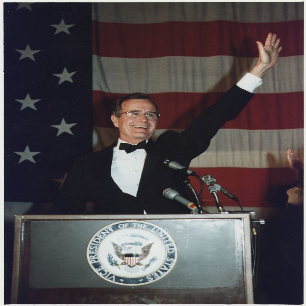 Vice President Bush address the Young Republican Dinner