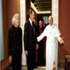 President and Mrs Bush with Pope John Paul II